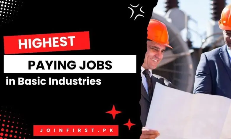 Highest Paying Jobs in Basic Industries