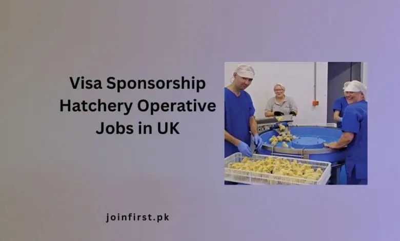 Visa Sponsorship Hatchery Operative Jobs in UK