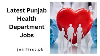 Latest Punjab Health Department Jobs