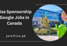 Visa Sponsorship Google Jobs in Canada