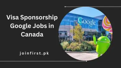 Visa Sponsorship Google Jobs in Canada