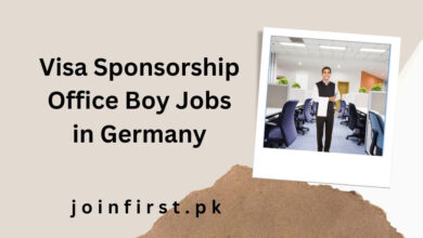 Visa Sponsorship Office Boy Jobs in Germany