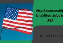 Visa Sponsorship Unskilled Jobs in USA
