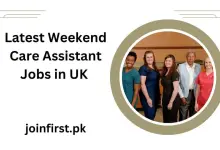 Latest Weekend Care Assistant Jobs in UK