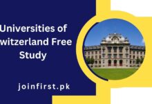 Universities of Switzerland Free Study