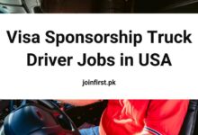 Visa Sponsorship Truck Driver Jobs in USA