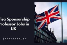 Visa Sponsorship Professor Jobs in UK