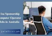 Visa Sponsorship Computer Operator Jobs in Australia