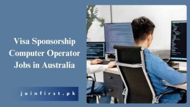 Visa Sponsorship Computer Operator Jobs in Australia