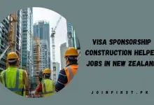 Visa Sponsorship Construction Helper Jobs in New Zealand