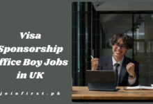 Visa Sponsorship Office Boy Jobs in UK