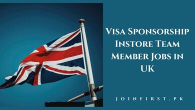 Visa Sponsorship Instore Team Member Jobs in UK