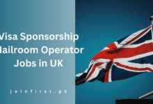 Visa Sponsorship Mailroom Operator Jobs in UK