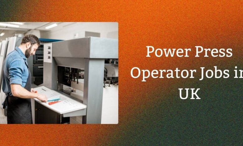 Power Press Operator Jobs in UK
