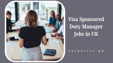 Visa Sponsored Duty Manager Jobs in UK