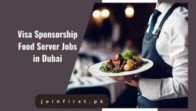 Visa Sponsorship Food Server Jobs in Dubai