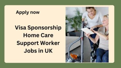 Visa Sponsorship Home Care Support Worker Jobs in UK