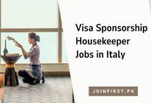Visa Sponsorship Housekeeper Jobs in Italy