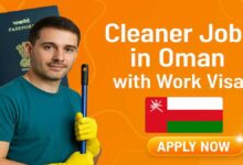 Cleaner Jobs in Oman with Work Visa