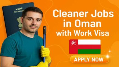 Cleaner Jobs in Oman with Work Visa