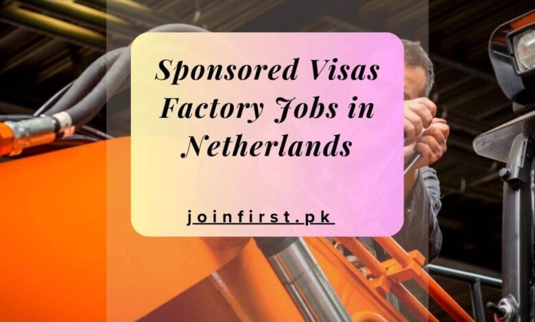 Sponsored Visas Factory Jobs in Netherlands