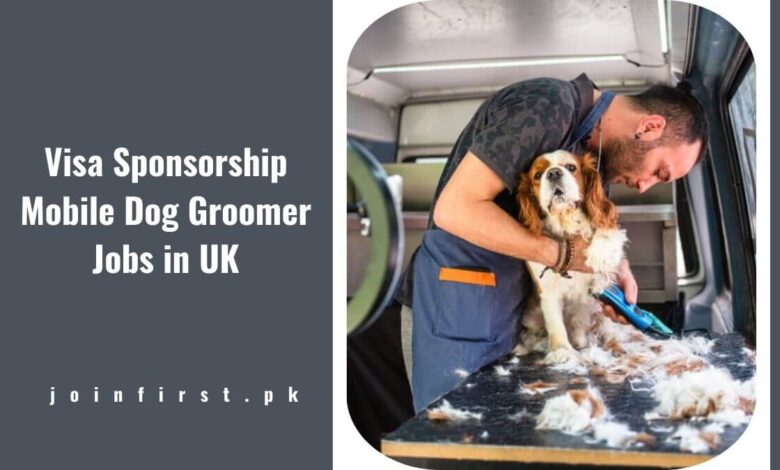 Visa Sponsorship Mobile Dog Groomer Jobs in UK