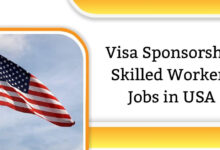 Visa Sponsorship Skilled Workers Jobs in USA