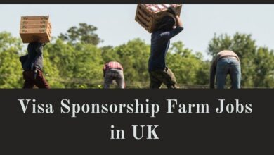 Visa Sponsorship Farm Jobs in UK