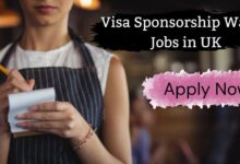 Visa Sponsorship Waiter Jobs in UK