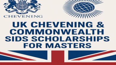 UK Chevening & Commonwealth SIDS Scholarships for Masters Intake