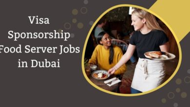 Visa Sponsorship Food Server Jobs in Dubai