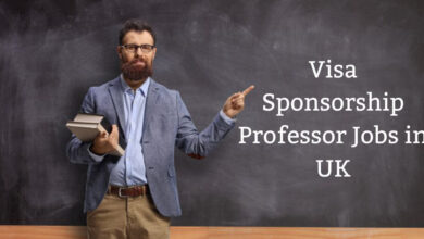 Visa Sponsorship Professor Jobs in UK