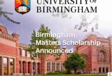 Birmingham Masters Scholarship Announced