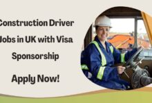 Construction Driver Jobs in UK with Visa Sponsorship