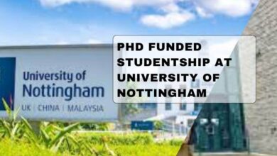 PhD Funded Studentship At University Of Nottingham