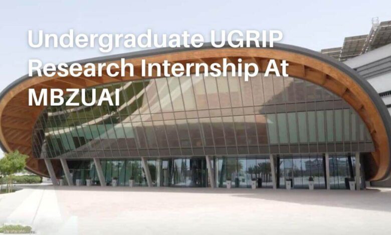 Undergraduate UGRIP Research Internship At MBZUAI