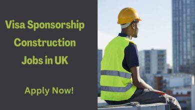 Visa Sponsorship Construction Jobs in UK