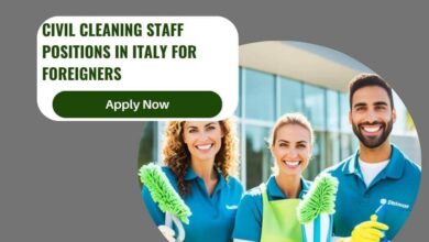 Civil Cleaning Staff Positions In Italy For Foreigners