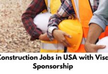 Construction Jobs in USA with Visa Sponsorship