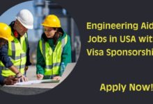 Engineering Aide Jobs in USA with Visa Sponsorship