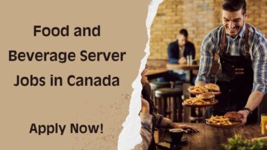 Food and Beverage Server Jobs in Canada