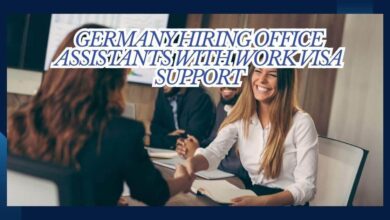 Germany Hiring Office Assistants with Work Visa Support